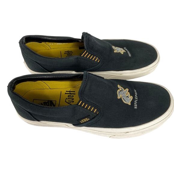 Vans Slip On Sneaker Harry Potter Hufflepuff Unisex Women's 8 Men's 6.5 - Picture 3 of 11